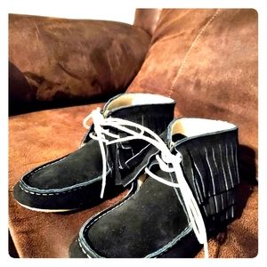 Monkey Feet Harley black booties 37 NWOB